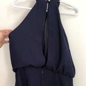 Dynamite Sexy plunge mesh halter top